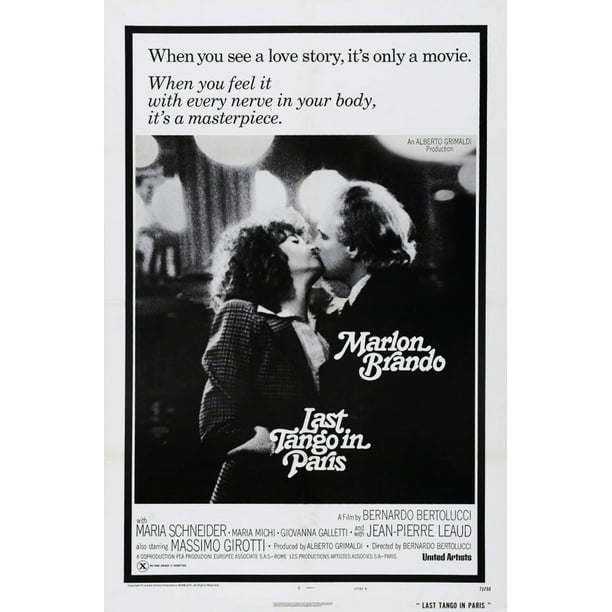 LAST TANGO IN PARIS 1972 Bernardo Bertolucci Classic Movie Cinema Poster Art